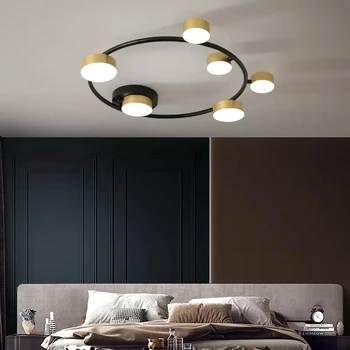 Modern nordic Minimalis Siyah Altın Tavan Lamba Yatak odası İçin salon Yemek Odası Modern Aydınlatma armatür Tavan Işıklar Led 