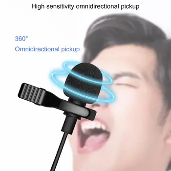 Mükemmel Çok Yönlü Mikrofon Kompakt Gürültü Önleyici Yaka Mikrofonu Taşınabilir Plastik Yaka Mikrofonu Röportaj için