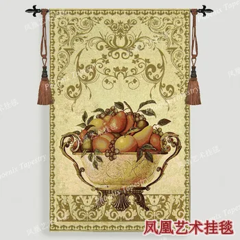 Nefis meyve kase Ben goblen duvar asılı 138X87 cm hediye aubusson jacauard kumaş dekor ev tekstili dekorasyon H186