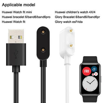 Onur için İzle ES Huawei Band 7 / Onur Band 6/6 Pro Mini Akıllı izle Taşınabilir 2pin USB Şarj Kablosu Güç Adaptörü