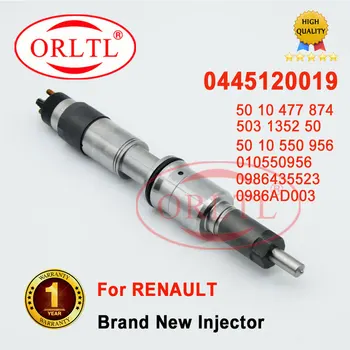 ORLTL yakıt enjektörü Montajı 0445120019 Bosch Enjektör İçin RENAULT 370 Kerax 370 Premium 420 Kerax 470 Premium DCI11E / DCI11C