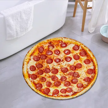 Pizza Gözleme Desen Kat Mat Koridor Halı ve Kilimler Yatak Odası Oturma Odası Mutfak Banyo Kaymaz Paspaslar