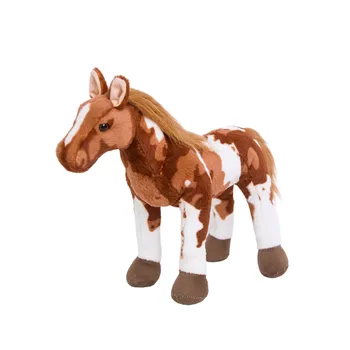 Sıcak Simülasyon At peluş oyuncaklar Sevimli Doldurulmuş Hayvan Bebek Yumuşak Gerçekçi At Oyuncak Çocuklar Yenidoğan doğum günü hediyesi Ev Dekorasyon
