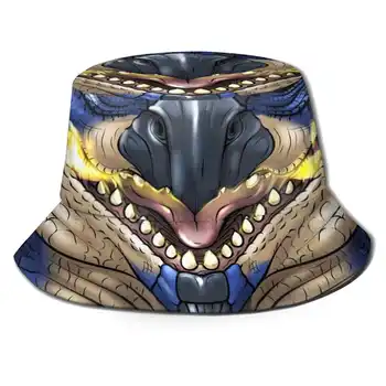 Sıçan: Azure Monster Hunter Dünya Yüz Unisex Yaz Kap Güneş Koruyucu Şapka Uçan Wyvern Sıçan Azure Monster Hunter Dünya Mhw