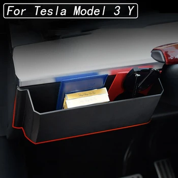 Tesla Modeli 3 Y Araba Depolama Organizatör Kutusu direksiyon Yan Aksesuarları İç Trim Dekorasyon Tamir Aksesuarları