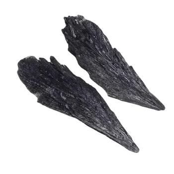 Toplu Doğal Siyah Turmalin Kanatlı mineral örneği Düzensiz Kristal Şifa Taş Süslemeleri Hediye