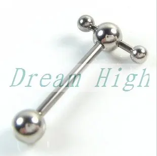 Toptan Dil piercing Sıcak satış sevimli vücut piercing moda takı 100 adet/grup 14G 16mm