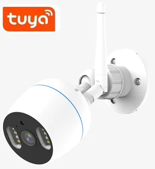 Tuya APP 2MP 1080P Açık Su geçirmez IP Bullet Kamera AI İnsansı Hareket Algılama Otomatik İzleme Ev Güvenlik CCTV Monitör