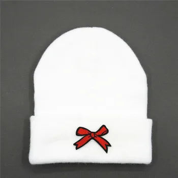X nakış Kalınlaşmak örme şapka kış sıcak şapka Skullies kap bere şapka çocuk erkek kadın 310