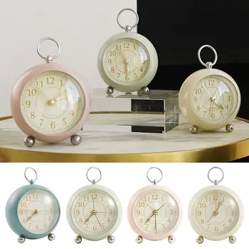 Yaratıcı çalar saat Vintage Masa Saati Sessiz Pointer Saatler Masa Saati Yatak Odası Yüksek Sesle çalar saat Başucu Ev Dekor
