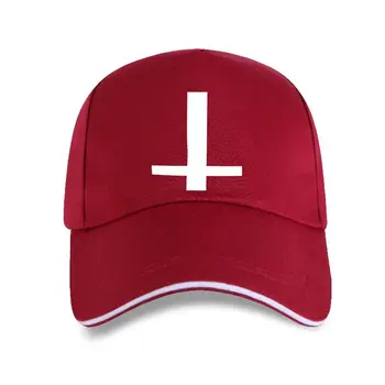 yeni kap şapka TERS ÇAPRAZ GOTİK 666 ŞEYTAN ŞEYTAN CROWLEY NWO İLLUMİNATİ SİYAH METAL Yüksek Kaliteli Erkek beyzbol şapkası