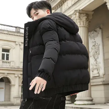 Yeni Kış 2020 Aşağı Ceket Pamuk Yastıklı Yakışıklı Kore Moda Trendi Sıcak Palto Erkek Yüksek Kalite Boyutu M-4XL Damla Nakliye