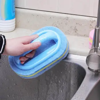 Çok Kullanımlı PP Kolu Tasarım Zemin bulaşık yıkama lavabosu Leke Temizleyici Tuvalet Temizleme Süngeri sünger temizleyici