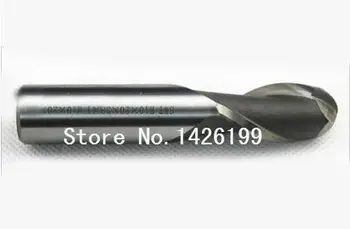 Ücretsiz kargo 10 ADET R0. 75 yüksek hızlı çelik bilyalı parmak freze çakısı, düz şaft beyaz çelik kesici, R alaşım freze kesicisi