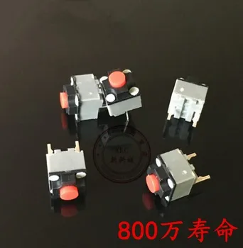 Ücretsiz kargo 50 ADET Sessiz düğmesi 6*6*7.3 mm Sessiz anahtarı kablosuz fare kablolu fare düğmesi mikro anahtarı