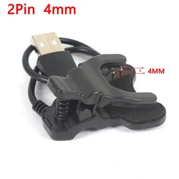 Ücretsiz kargo Yeni akıllı saat Evrensel USB şarj kablosu Şarj Klip 2/4 Pins arasındaki Boşluk 4/3 / 8 / 9mm Siyah