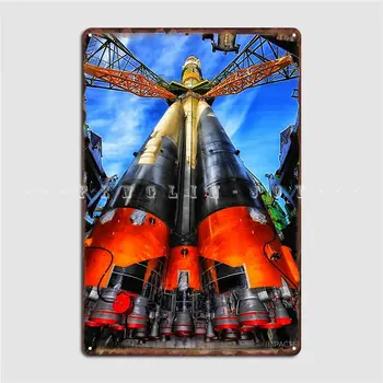 Soyuz Roket Metal Plak Poster Klasik Kulübü Bar Duvar Boyama Pub Tabela Posteri